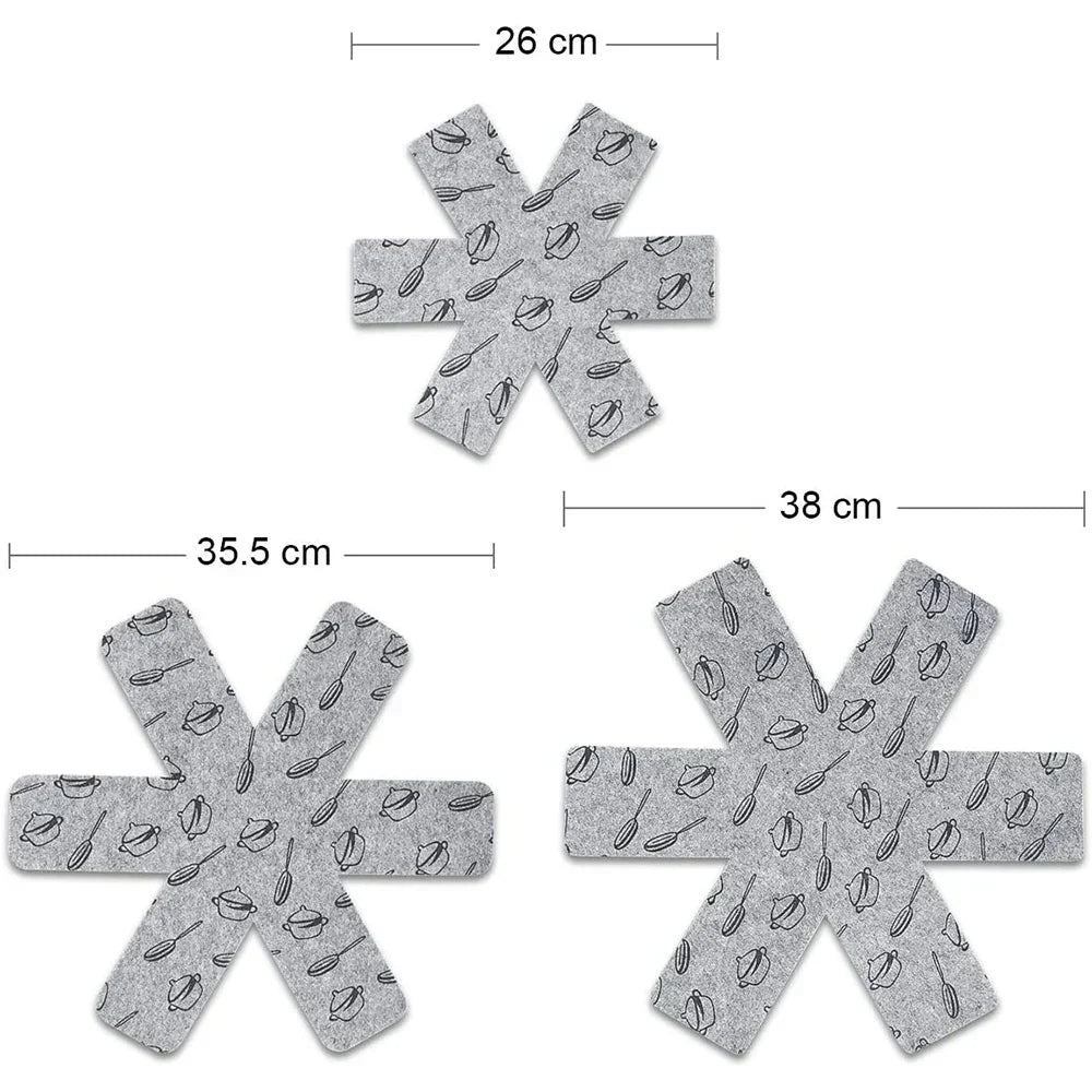15Pcs Pot Coasters Pan Pot Protector Non-Slip Pan