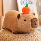 Capybara Plush Toy Simulation Capibara with Fruits Fluffy