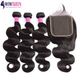 Body Wave Bundles Human Hair With Frontal 13x4