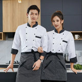 Chef overalls longsleeved cake shop baker overalls hotel