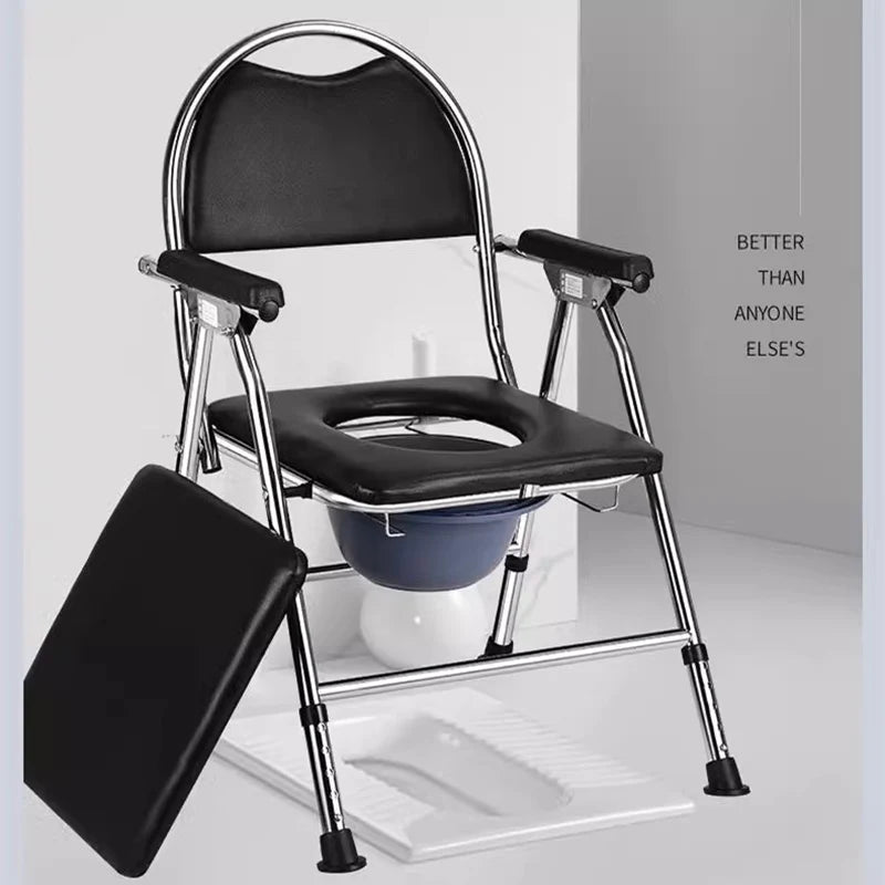 Disabled Stackable Bathroom Chair Space Saving Squatty Potty