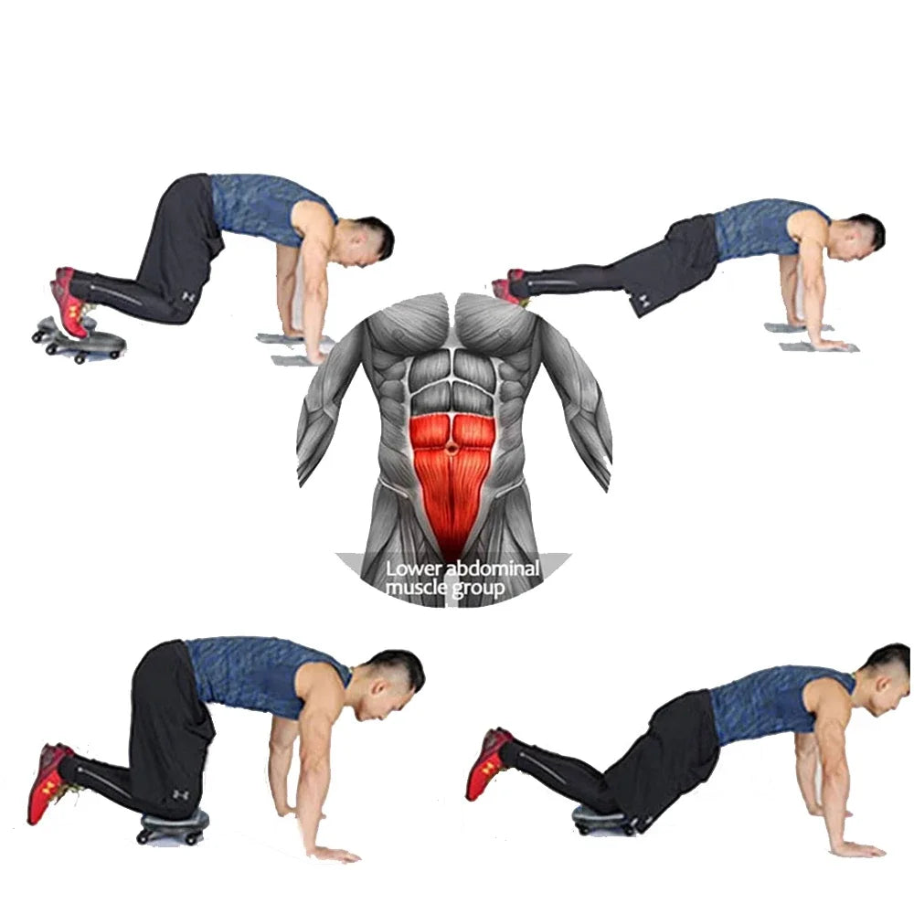 Ab Wheel Roller Fitness Sliding Disc Abdominal Muscle