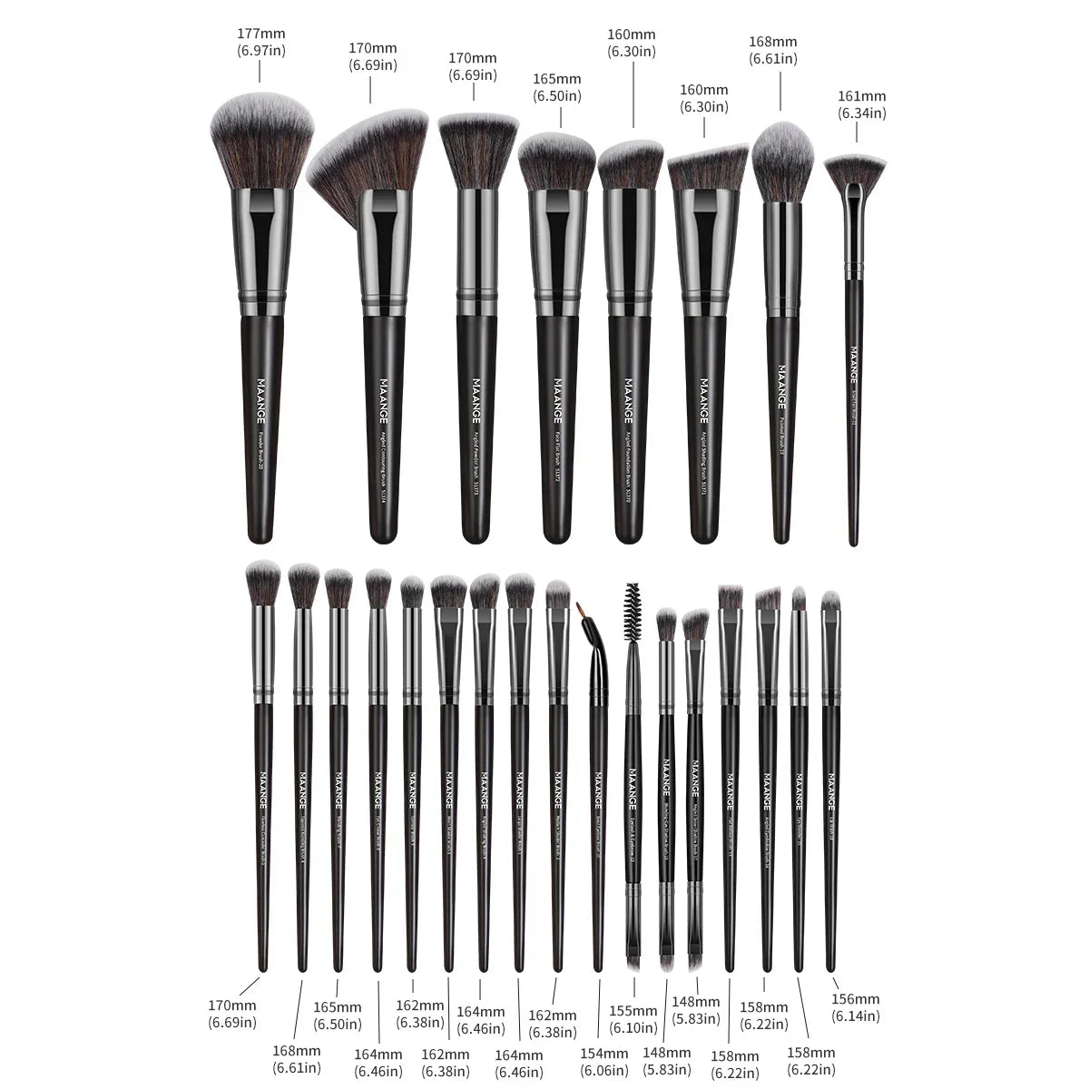 MAANGE Full Makeup Tools Kit 25pcs Foundation Concealer