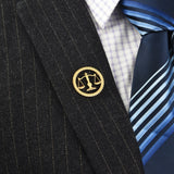 Qi Qi Wu Libra Balance Advocate Lawyer Brooch