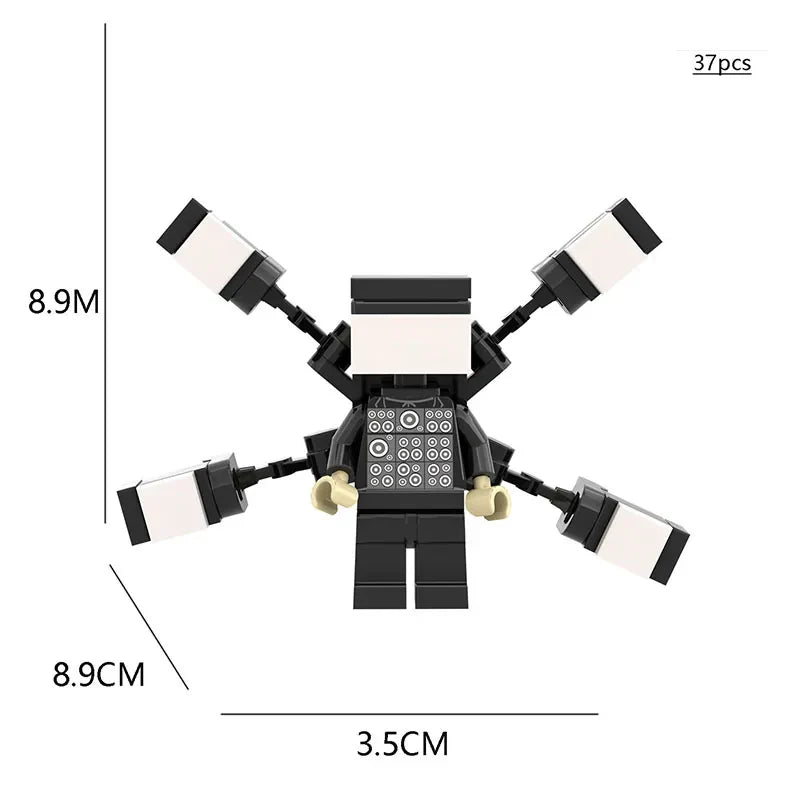 Skibidi Toilet Mini Building Block Anime Action Figure