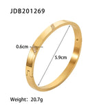 Youthway 18k Gold Stainless Steel Bangles Winter Stacking