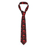 Mens Tie Classic Skinny Haloween Scary Skull Neckties
