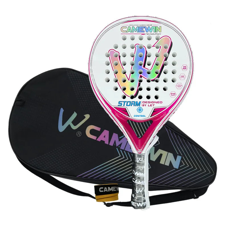 Camewin Padel Racket Tennis Carbon Fiber Soft EVA