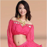 New arrival crystal cotton and mesh belly dance