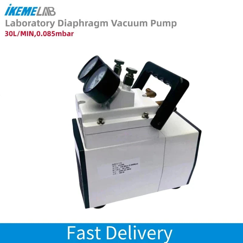 IKEME Lab Oil-free Diaphragm Vacuum Pump Portable Negative