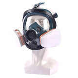 Protective mask, spray painted, chemical fire protection, wide
