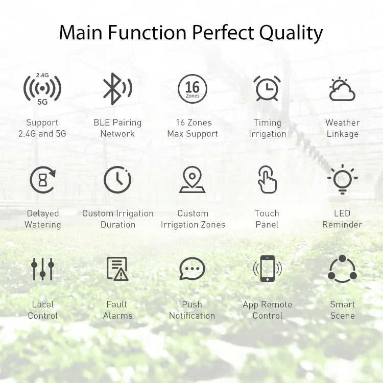 16 Zone WiFi Smart irrigation Controller Garden Sprinkler