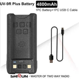 Baofeng UV-9R Battery USB C Charge 4800mAh Li-ion