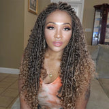 X-TRESS Goddess Faux Locs Wigs Long Braided Lace