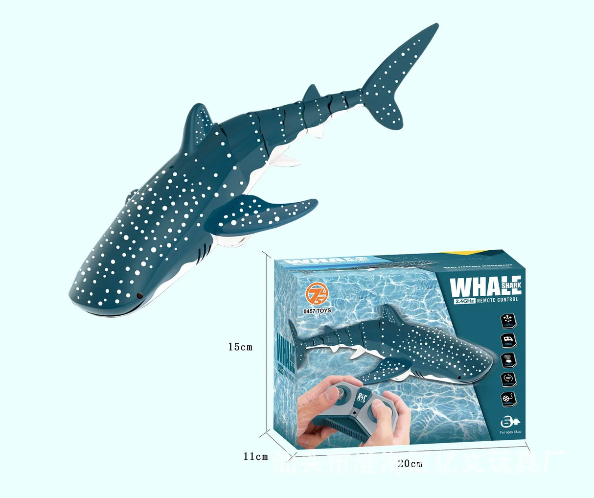 RC Shark Toy 2.4G Remote Control Animals Sharks