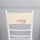 Blush Double Layer Lycra Chair Band Spandex Chair