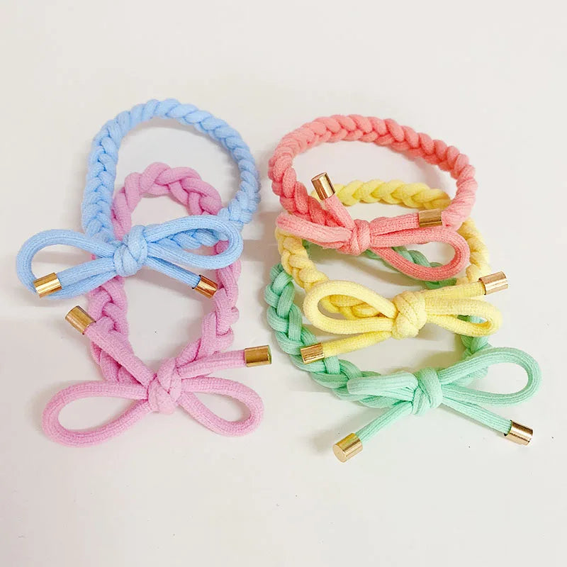 5PCS Women Hair Scrunchies Girls Elastic Hair Rubber