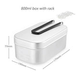 Outdoor Camping Tableware Aluminum Tourist Lunch Box Portable