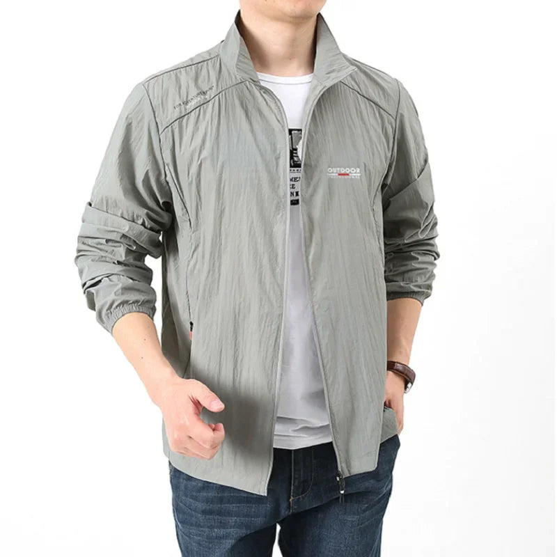Summer Lightweight Jacket Men Windbreaker Thin Skin Raincoat