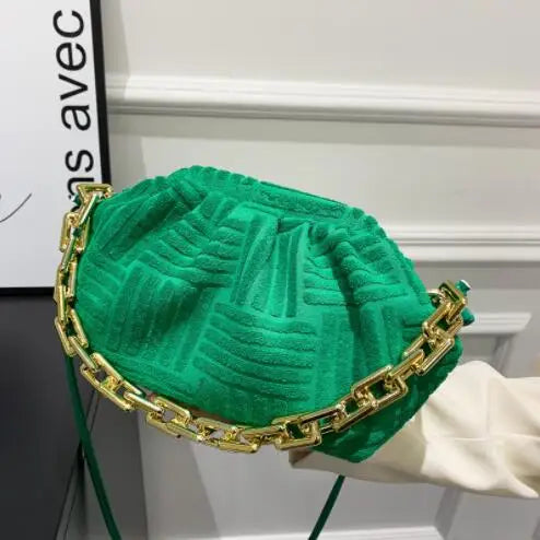 2024 new women fashion towel embossed clutch bag