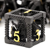 Mini Planet DND Metal Dice Set Three-dimensional Flying