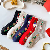 4 Pairs/Lot Children Girls Socks Christmas Socks For