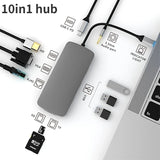 Docking Station Type C HUB To HDMI-Compatible Adapter