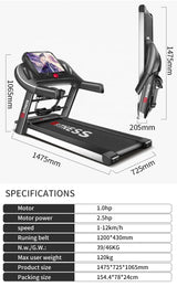 SD-TS5 Hot-selling home fitness electric motorized treadmill with