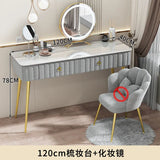 Luxury Nordic Dressing Table Mirror Chair Bedroom LED