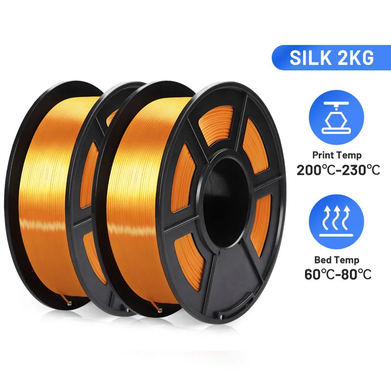 2KG 1.75mm PLA SILK Filament PLA Plus SILK