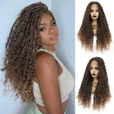 X-TRESS Braided Wigs Lace Front Wig for Black