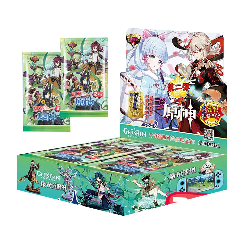 Genshin Impact Cards Anime TCG Game Collection Pack