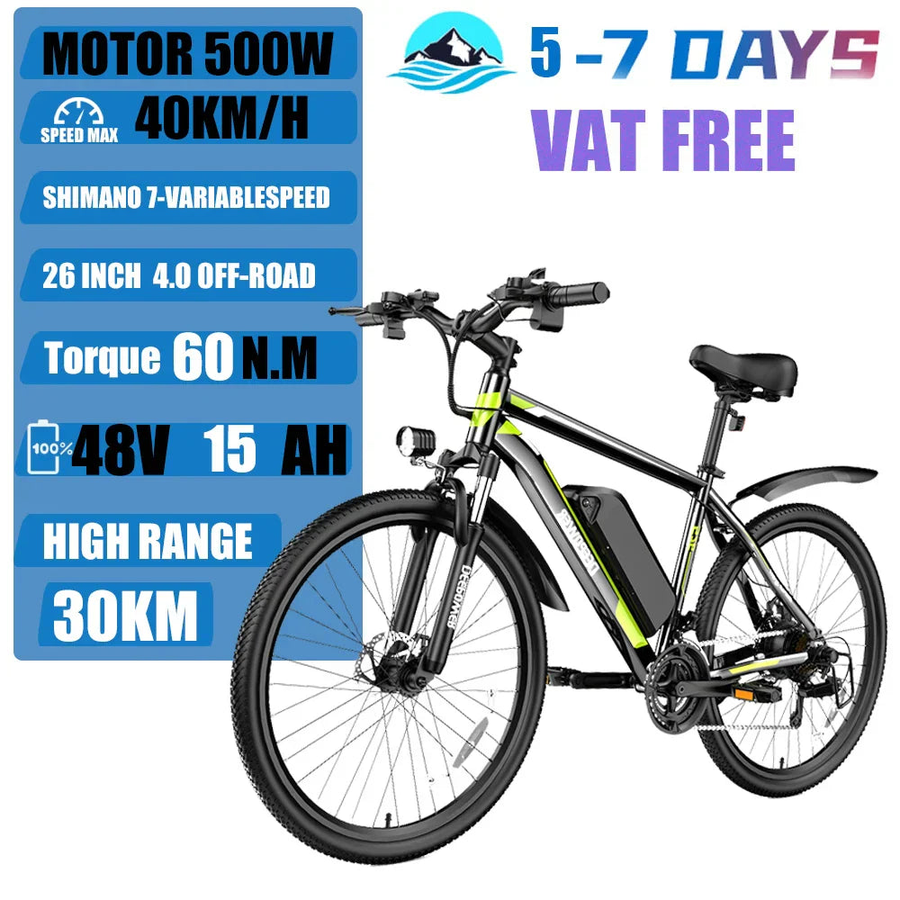 ZPW S26 500W EBike 48V 20AH 26 Inch