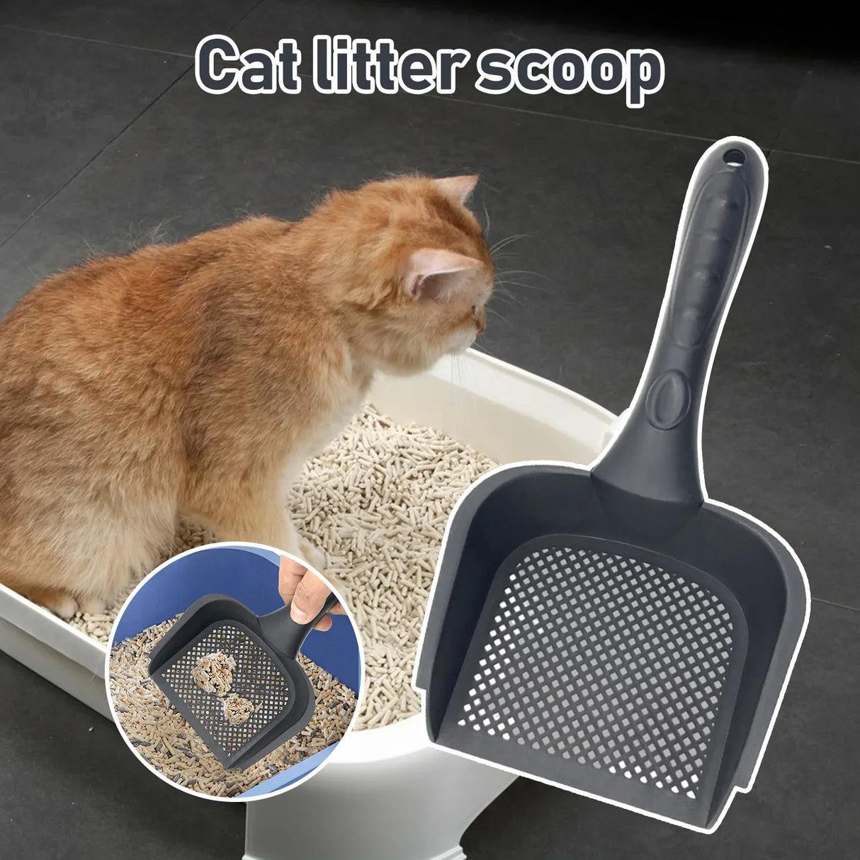 Bathroom Thickened Cat Litters Shovel Hollow Washable Litter