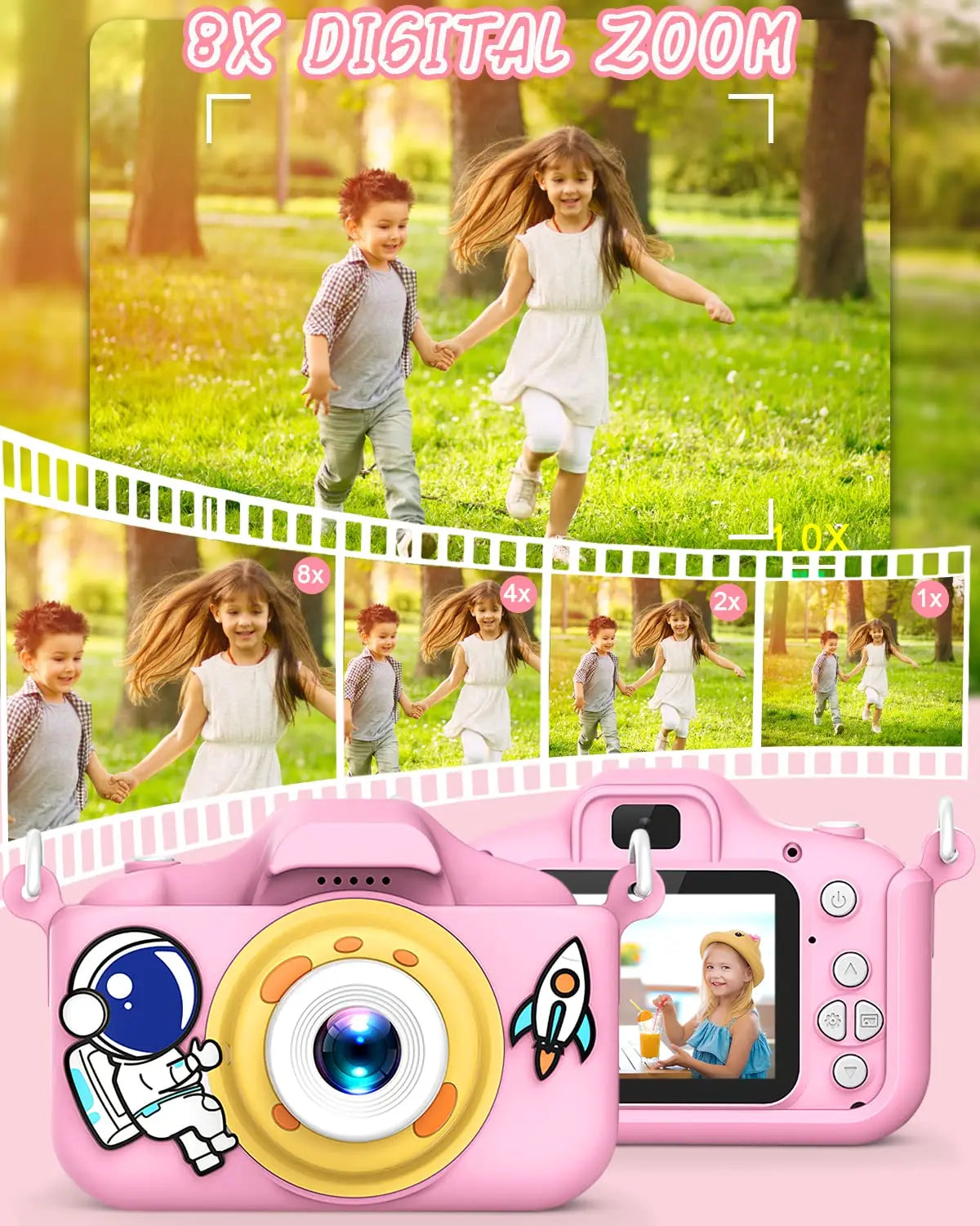 Kids Selfie Camera New Cartoon HD Kids Digital