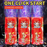 Fireworks bubble machine on the ground Automatic water