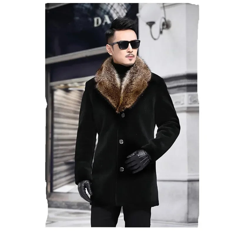 2020 Overcoat Male Wool Blend Autumn Winter Coat