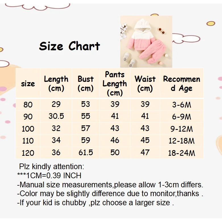 0-2 Years Newborn Baby Girl Fluff Hooded Clothes