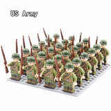 WW2 24pcs Military Army Soldier Soviet US UK