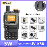 UV K58 Walkie Talkie 5W Quansheng UV-K6 Two