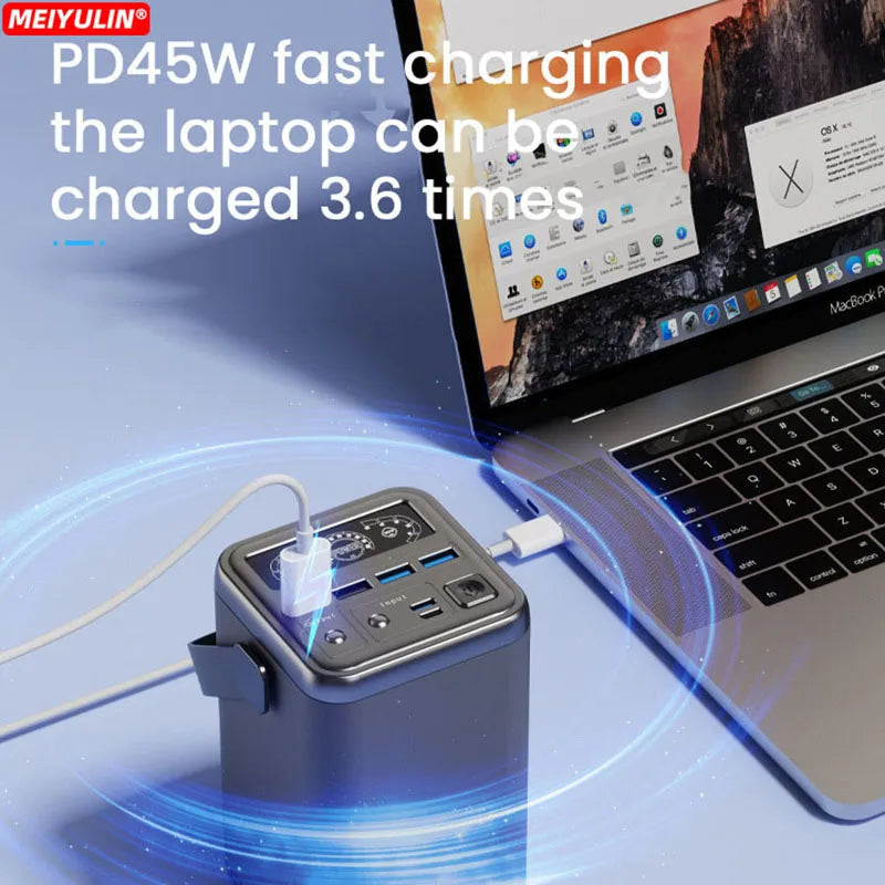 60000mAh Power Bank Station PD65W Fast Charge High