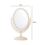 Tabletop Makeup Mirror Elegant Decorative 360 Degree Rotation