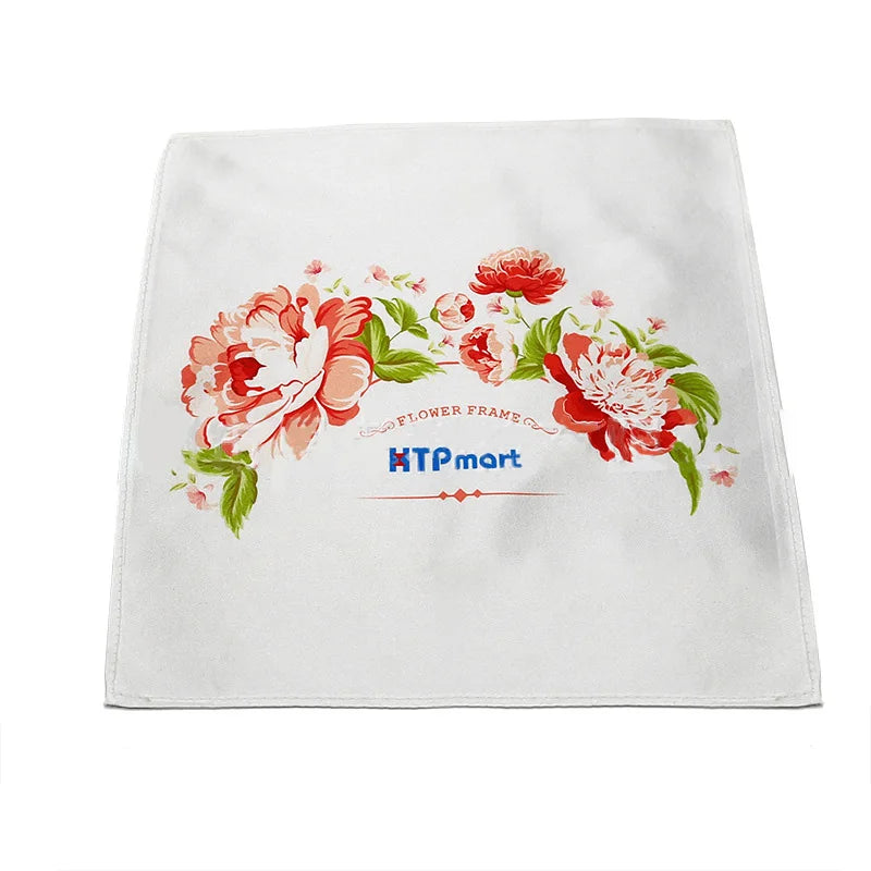 DHL300pcs Sublimation DIY Plain Peach Velvet Square Short