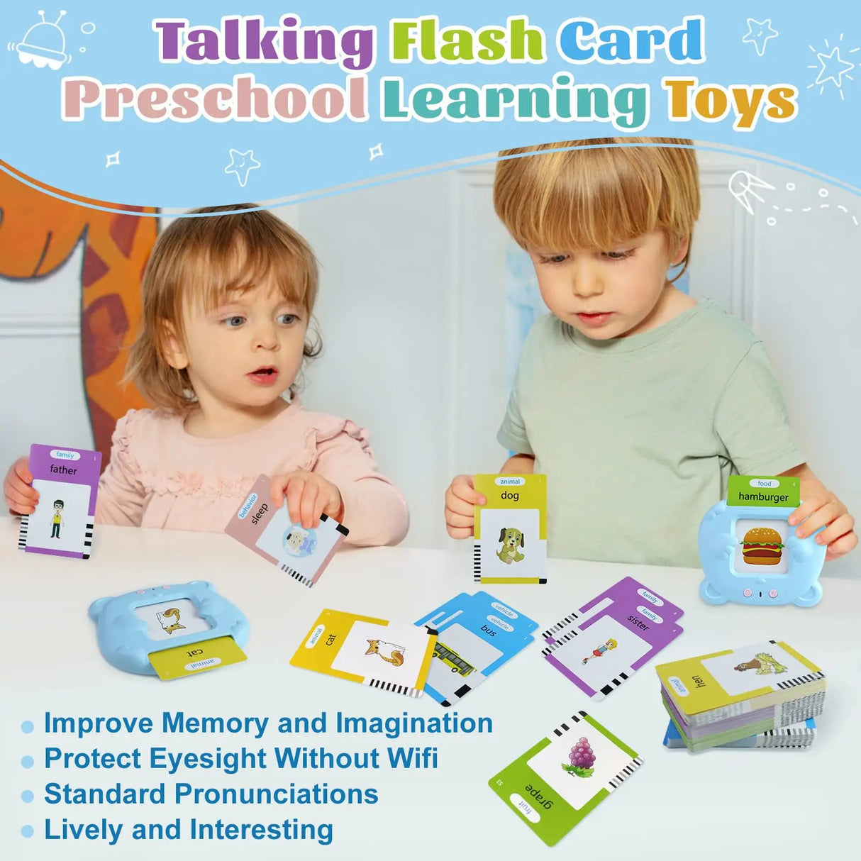 Baby Early Educational Learning English Talking Flash Card