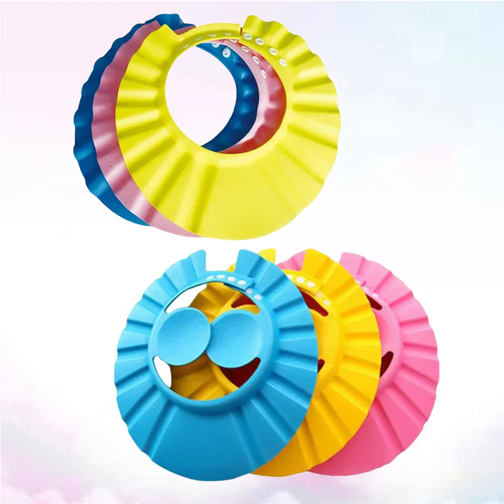 6 PCS Baby Shampoo Shield Infant Shower Cap