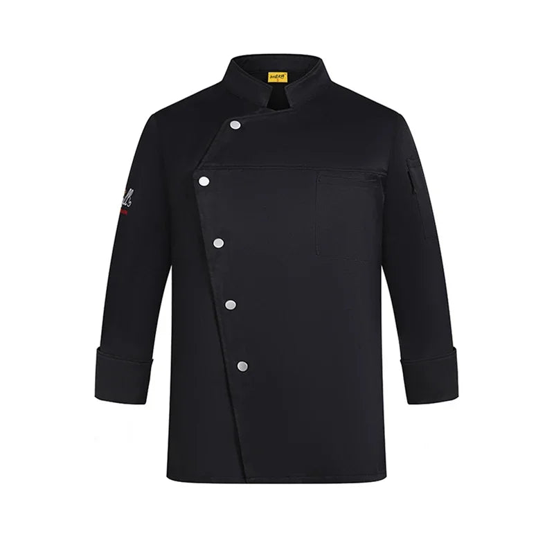 Unisex Chef Jacket Short Sleeve Kitchen Cook Coat