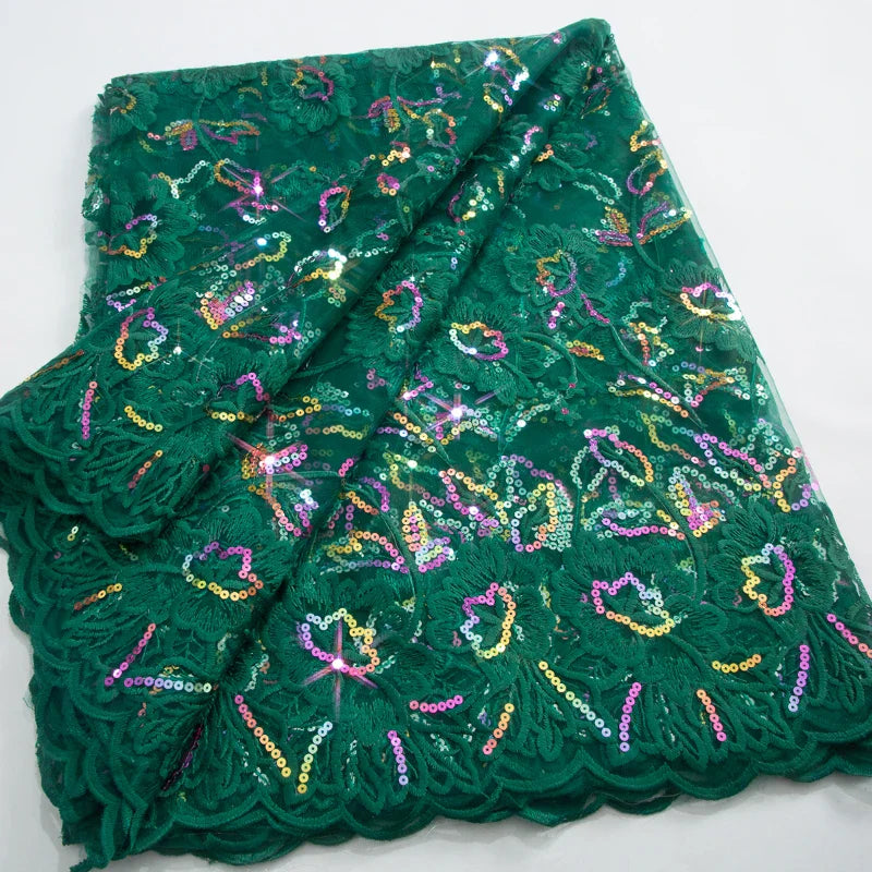 French Tulle Lace Fabric 2024 High Qulity African