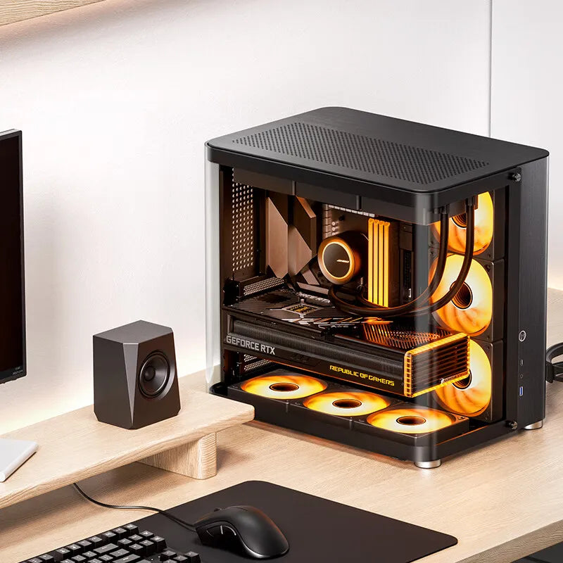 Jonsbo TK-2 ATX ITX Case Hyperbolic Side Translucent