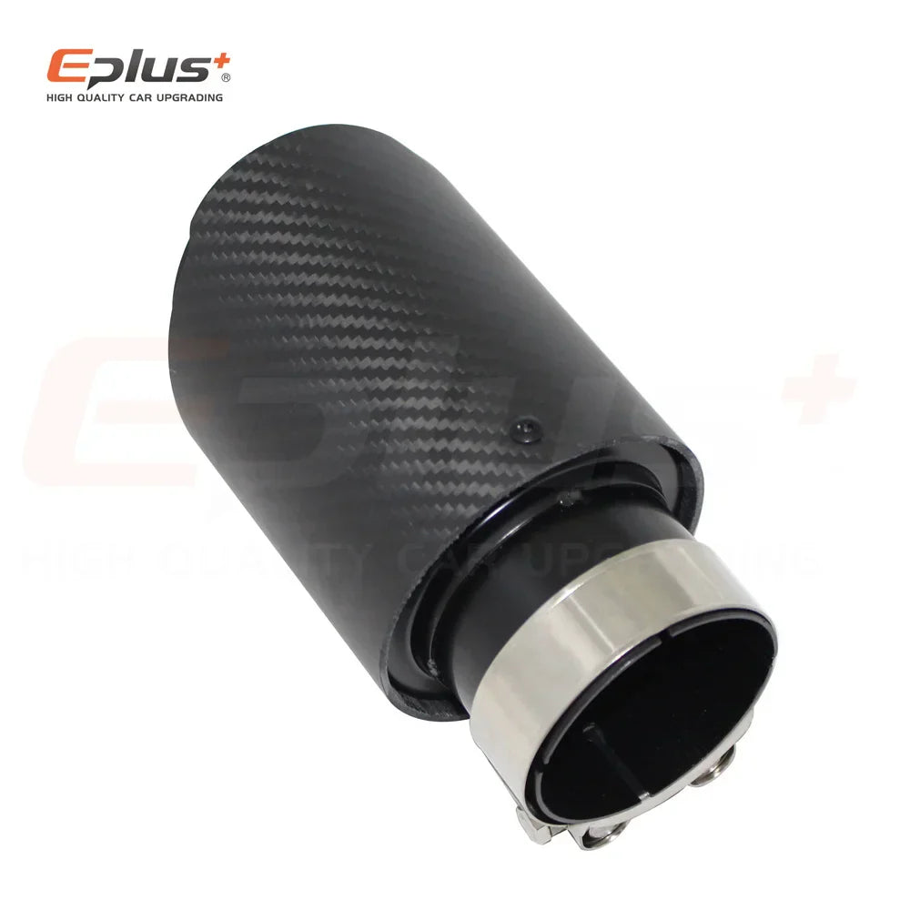 Car Matte Carbon Fibre Exhaust System Muffler Pipe