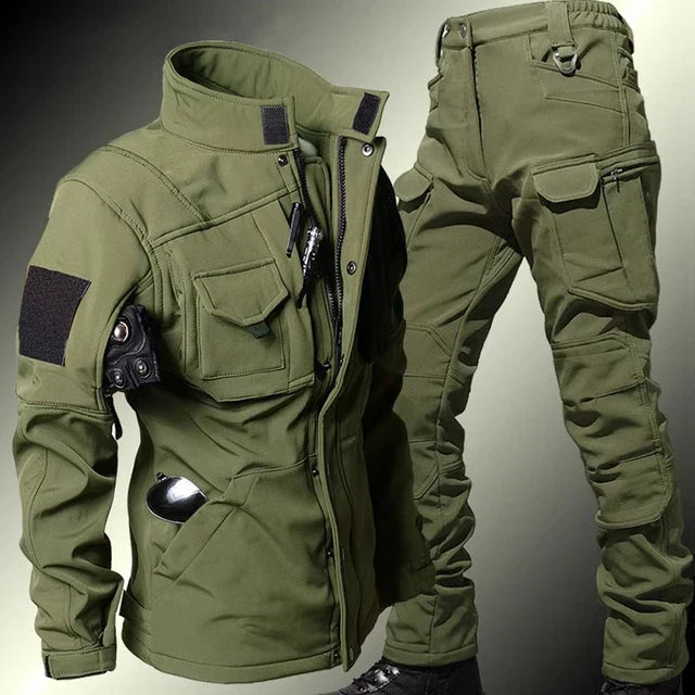 Men's Tactical Sets Windproof Waterproof Winter Shark Skin